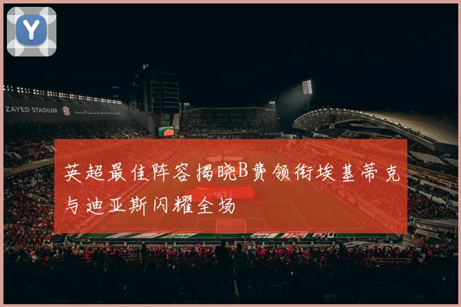 英超最佳阵容揭晓B费领衔埃基蒂克与迪亚斯闪耀全场
